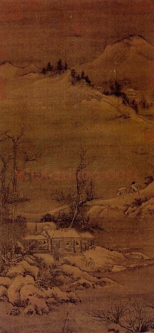 南宋 李唐 《雪江图》 书画作品