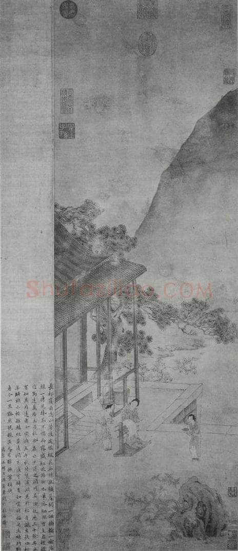 南宋 刘松年 《丝纶图》 书画作品