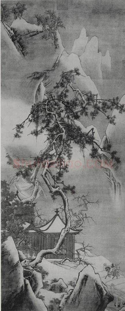 南宋 马远 《画雪图》 书画作品