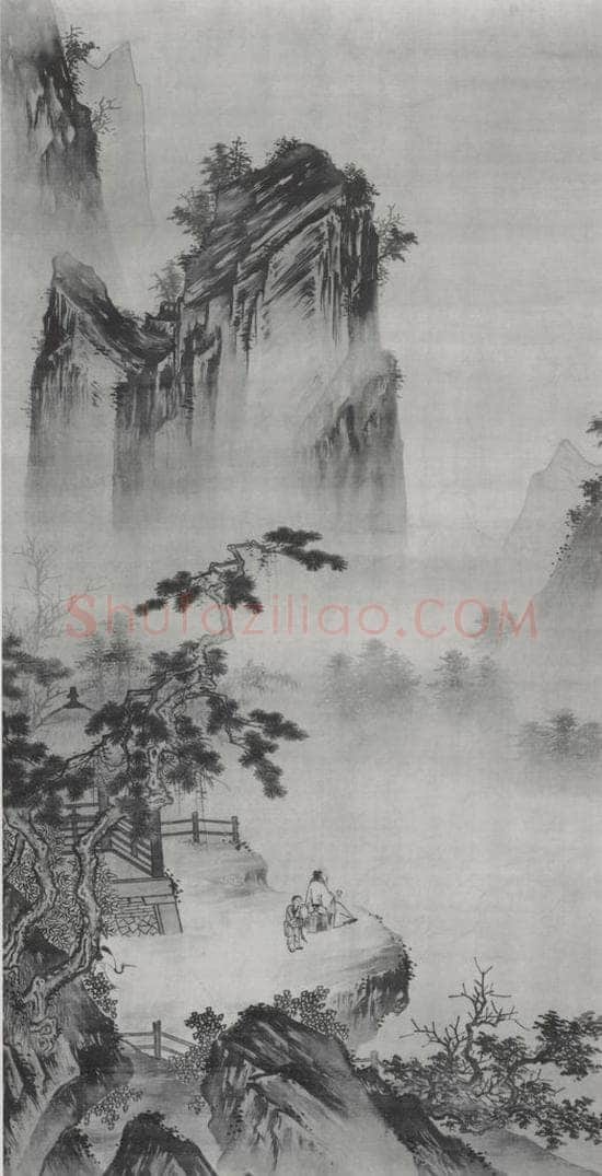 南宋 马远 《举杯玩月图》 书画作品