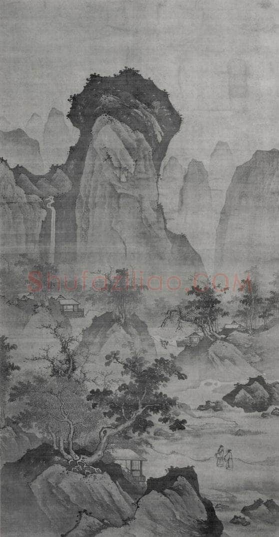 南宋 夏圭 《山水图》 书画作品
