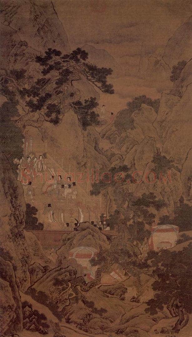 南宋 刘松年 《瑶池献寿图》 书画作品