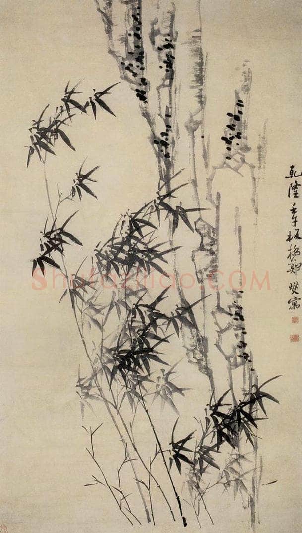 1762 郑燮 兰竹菊 书画作品