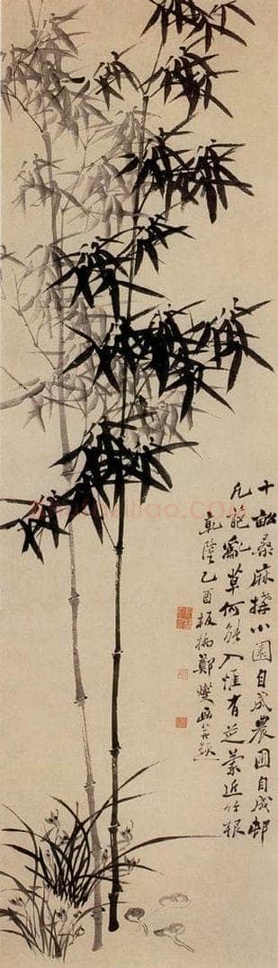 1765 郑燮 兰竹图 书画作品
