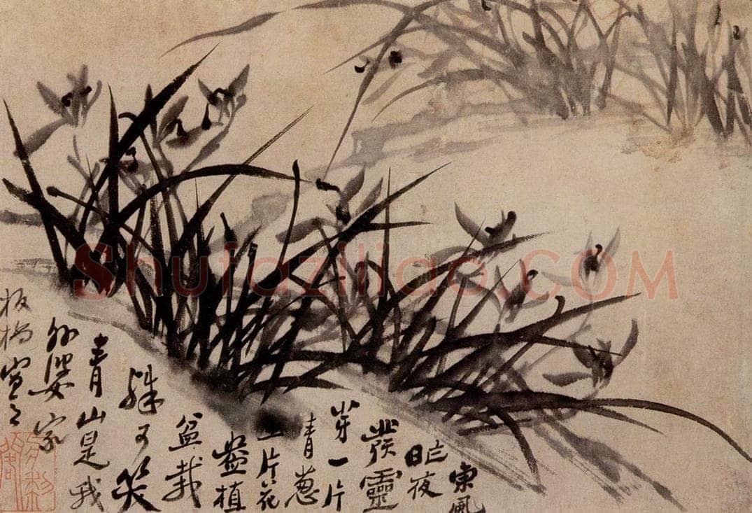  郑燮 兰竹 书画作品