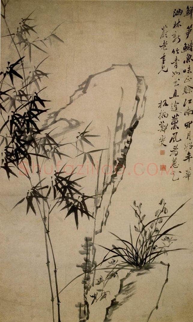  郑燮 墨竹 书画作品