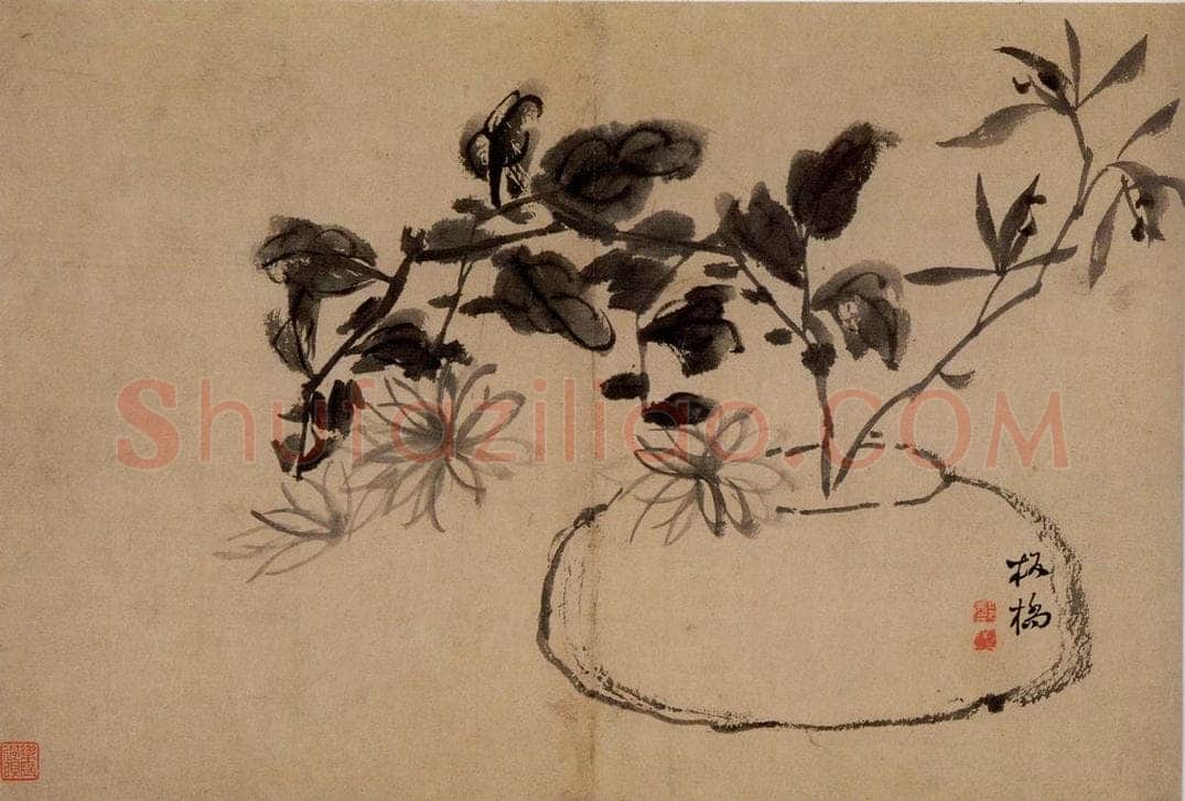 郑燮 兰竹册 书画作品