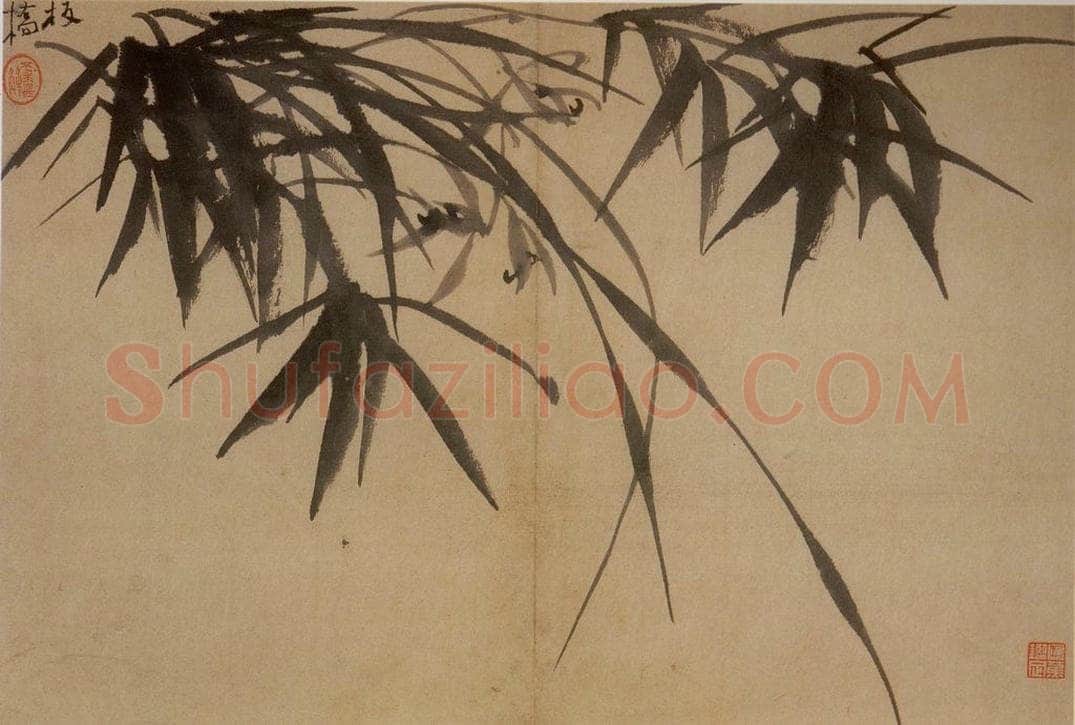  郑燮 兰竹册 书画作品