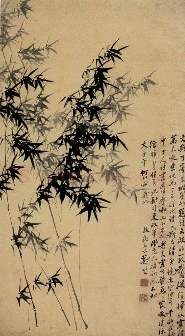  郑燮 墨竹 书画作品
