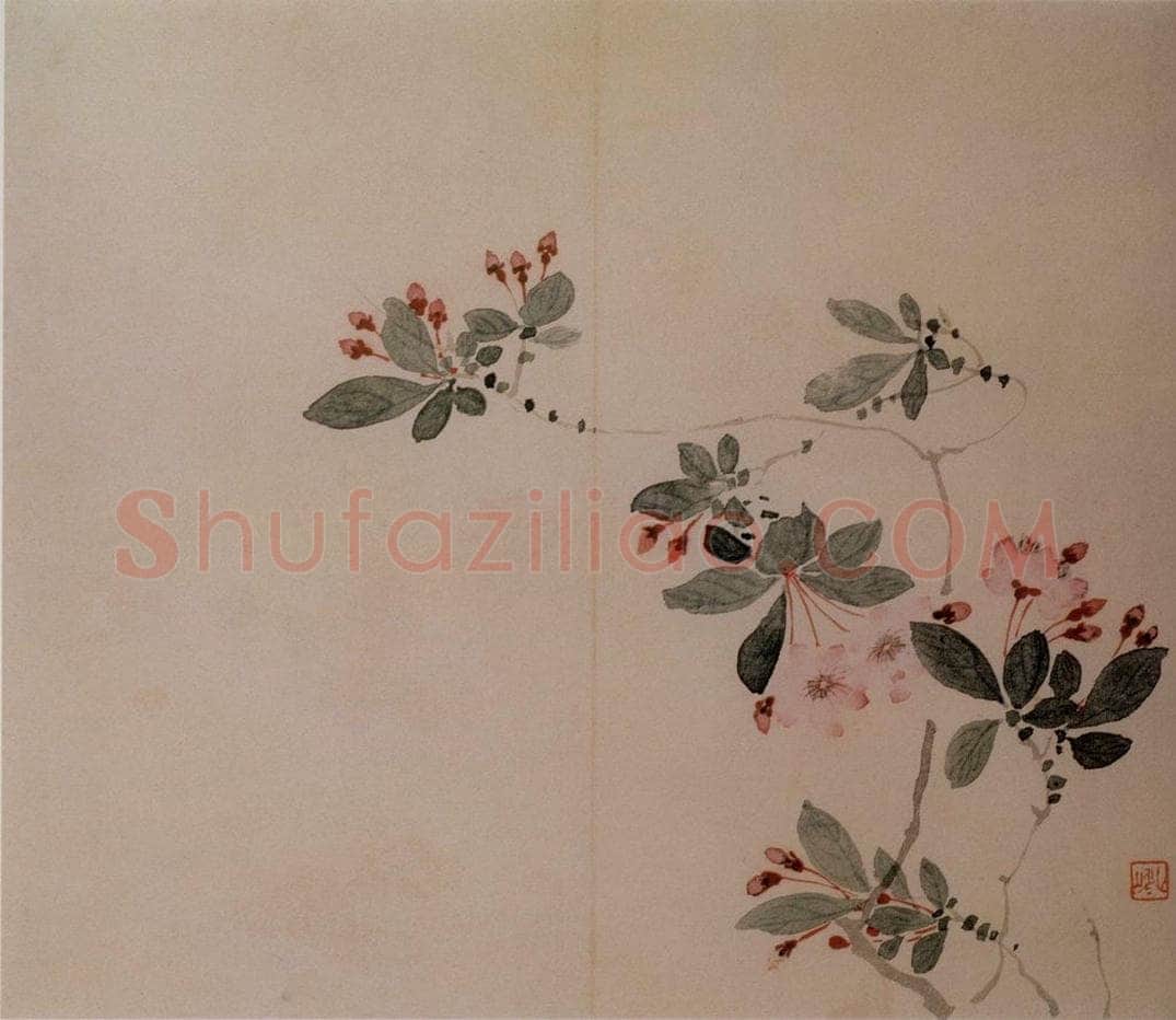 清 汪士慎 《花卉册》 书画作品