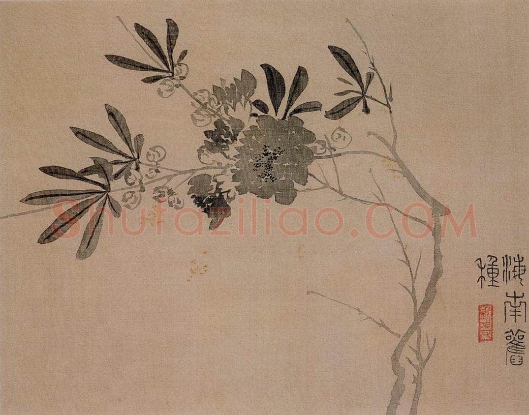 清 汪士慎 《花卉册》 书画作品