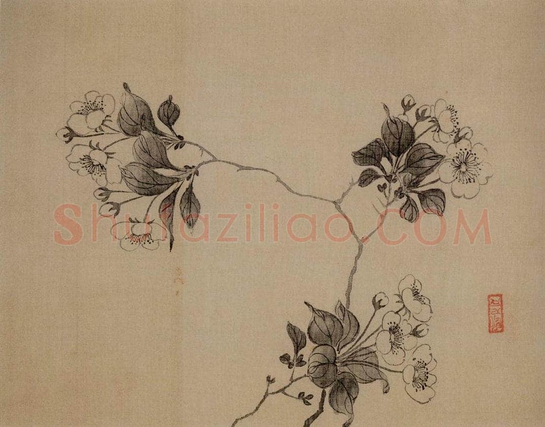 清 汪士慎 《花卉册》 书画作品