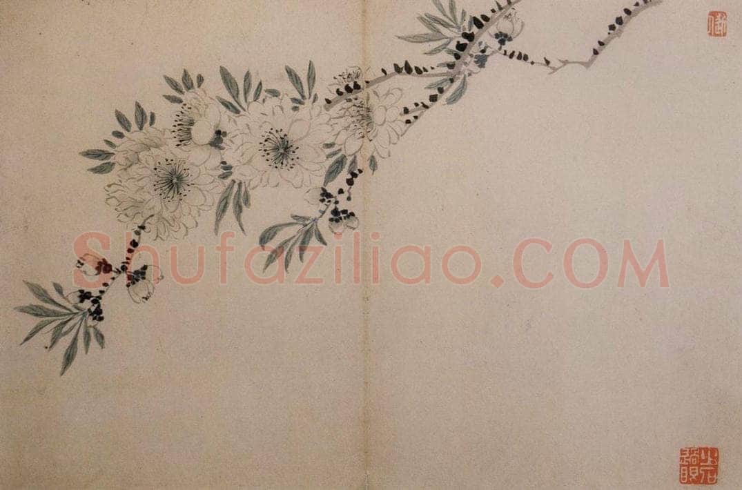 1742年 汪士慎 《花卉册》 书画作品