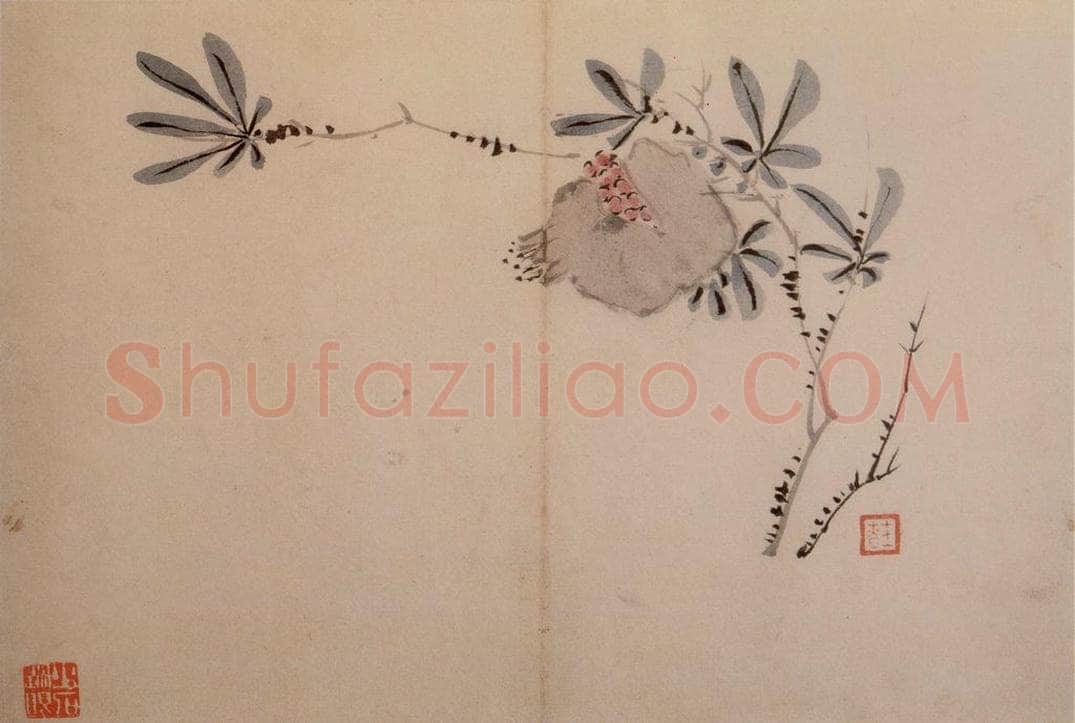1742年 汪士慎 《花卉册》 书画作品