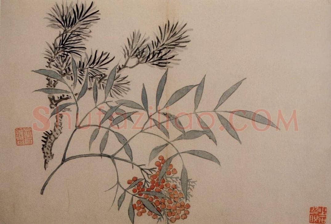 1742年 汪士慎 《花卉册》 书画作品