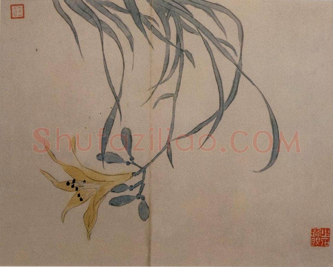 1742年 汪士慎 《花卉册》 书画作品