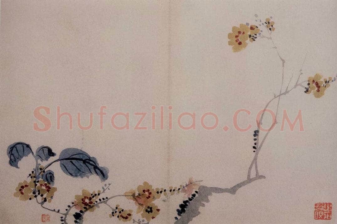 1742年 汪士慎 《花卉册》 书画作品