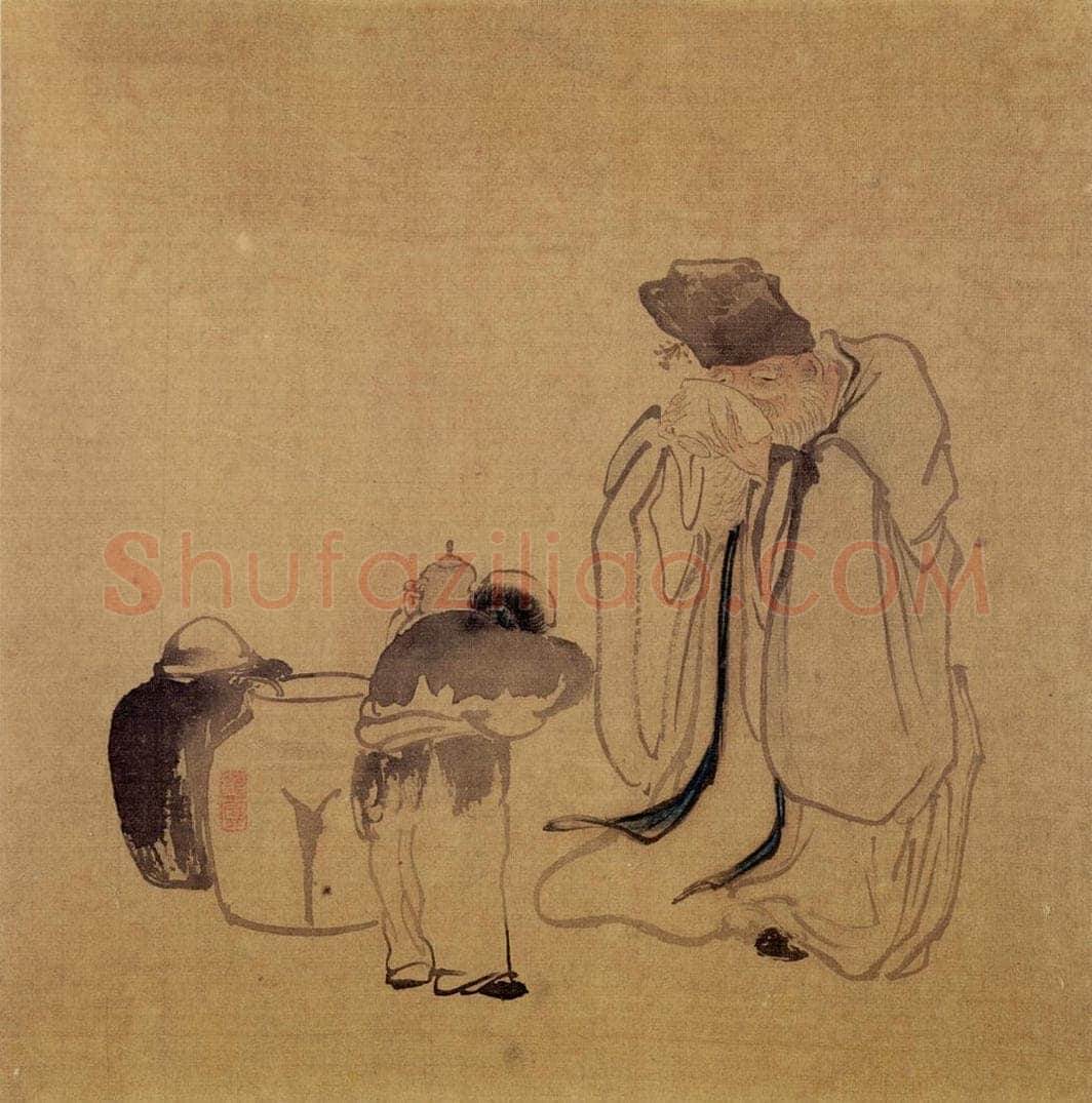 清 黄慎 人物册 书画作品