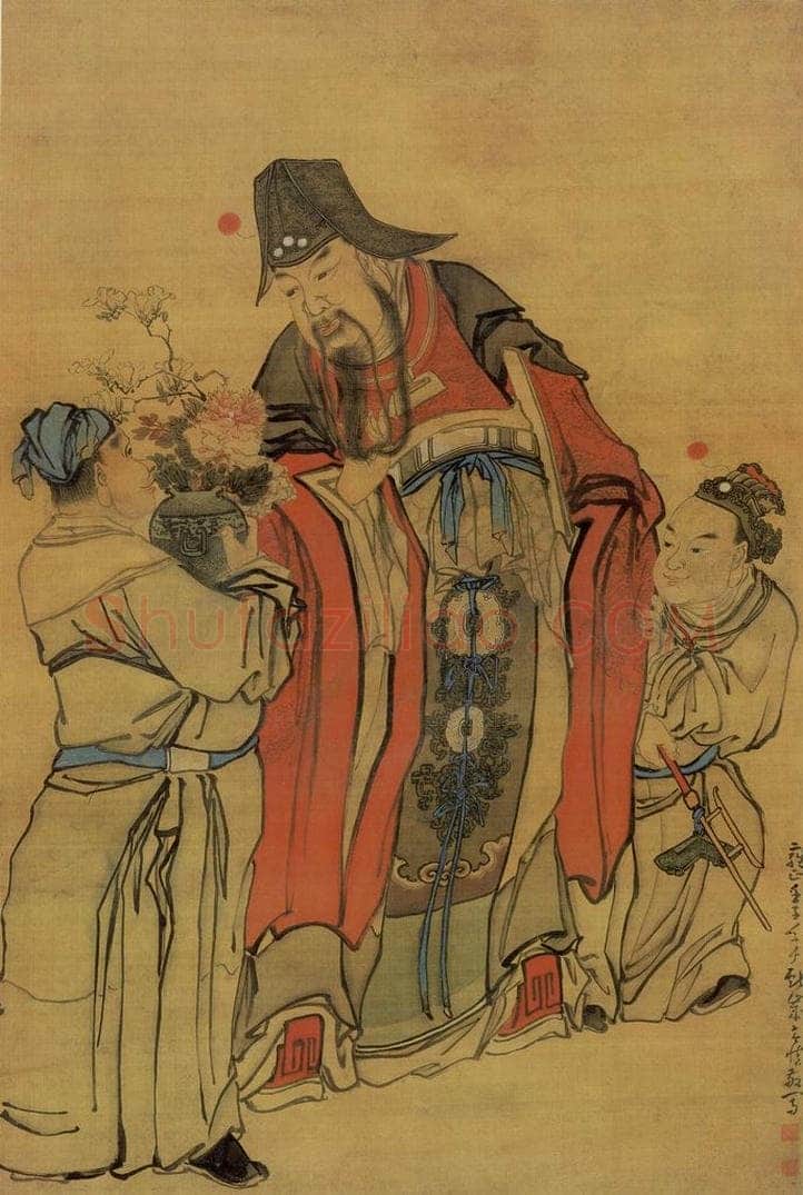 清 黄慎 天官赐福图 书画作品