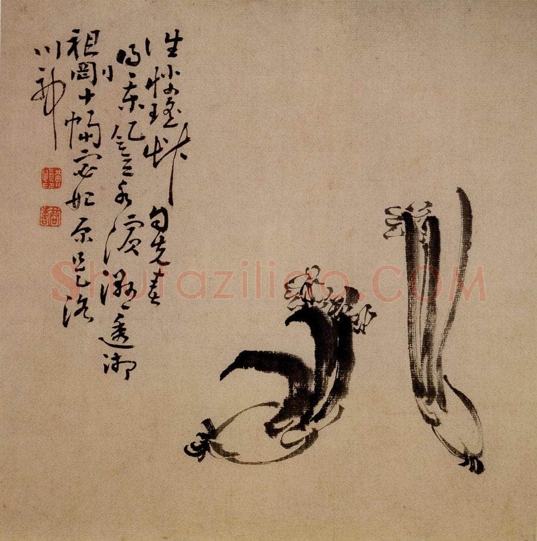 清 黄慎 人物山水花卉图册 书画作品