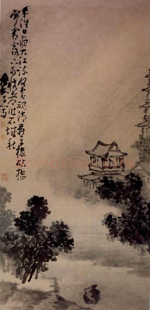 清 黄慎 燕子楼图 书画作品