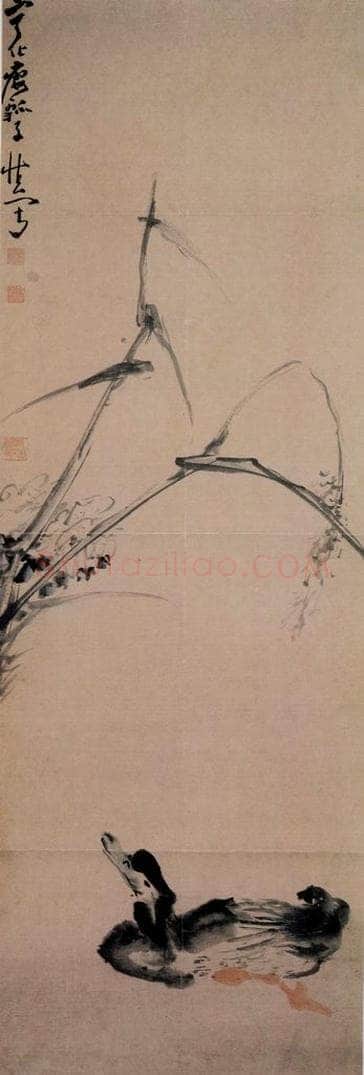 清 黄慎 芦鸭图 书画作品