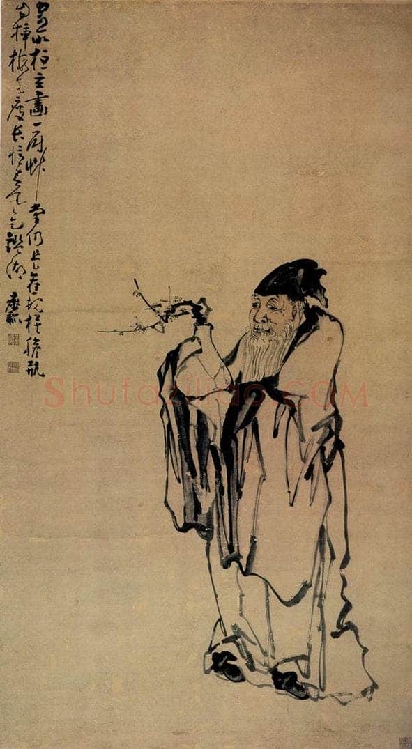 清 黄慎 寿星图 书画作品