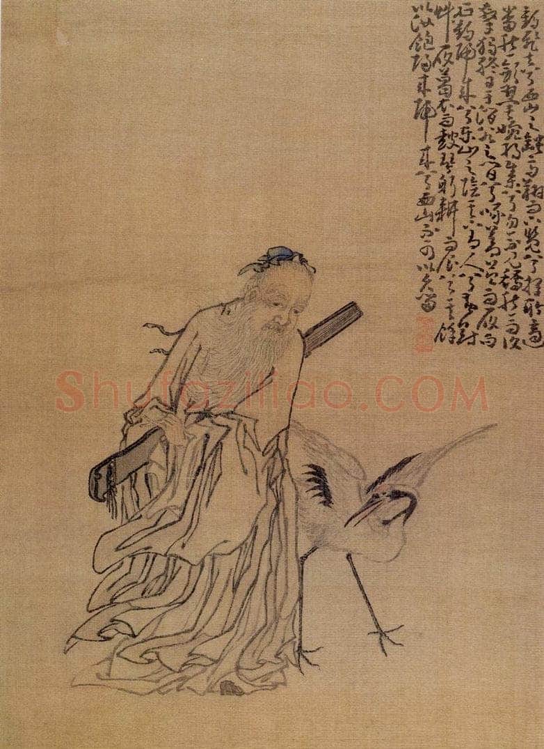 清 黄慎 山水人物册 书画作品