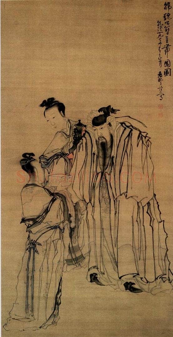 清 黄慎 韩魏公簪金带围图 书画作品