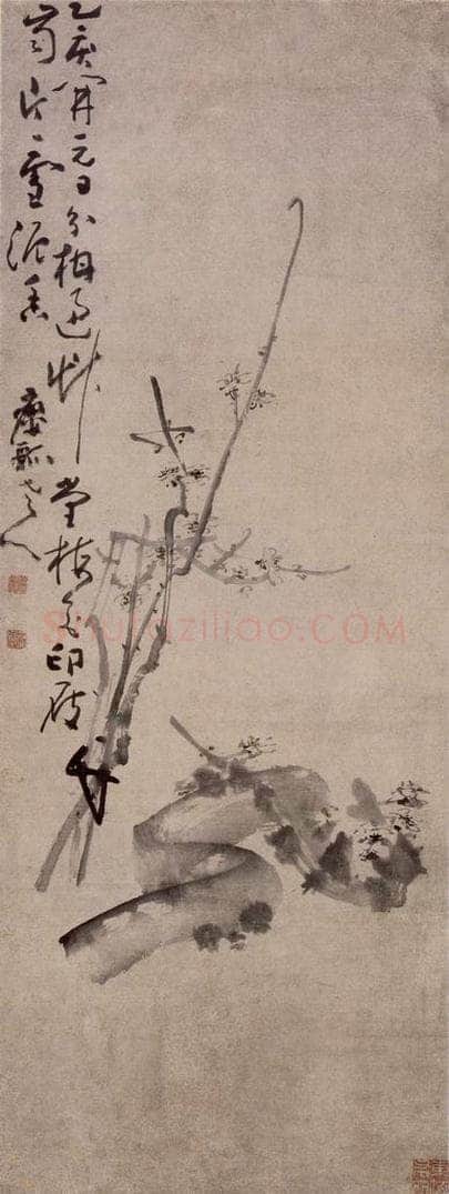 清 黄慎 梅花图 书画作品