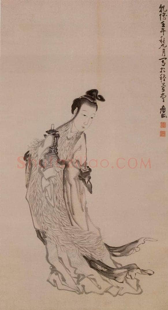 清 黄慎 麻姑献寿图 书画作品
