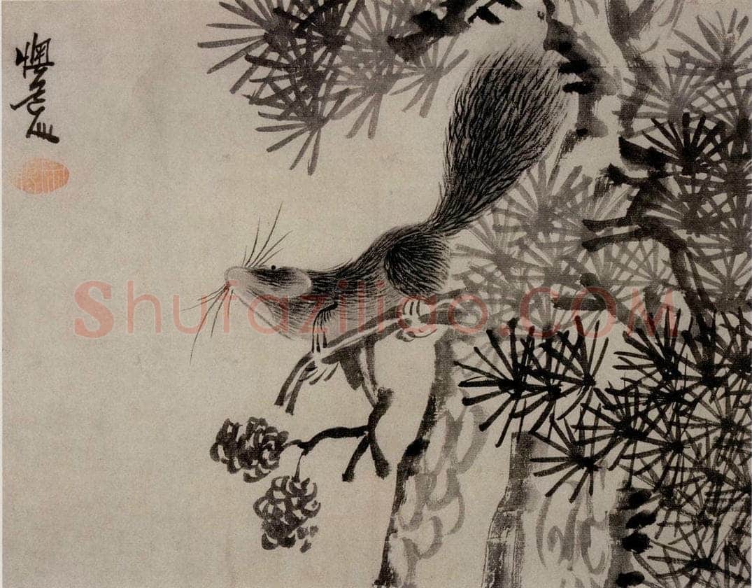 清 李鱓 《花鸟册》 书画作品