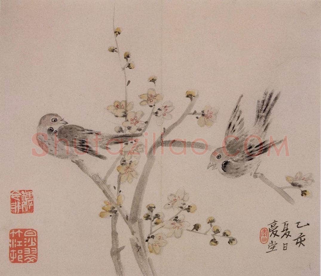 清 李鱓 《杂画8开》 书画作品