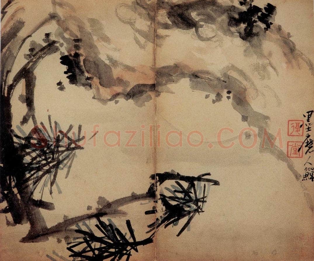 清 李鱓 《花卉册》 书画作品