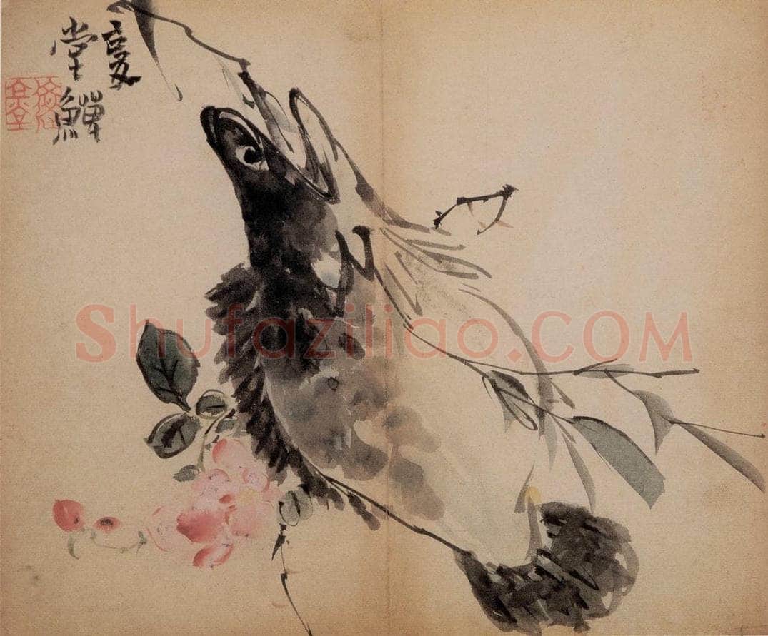 清 李鱓 《花卉册》 书画作品