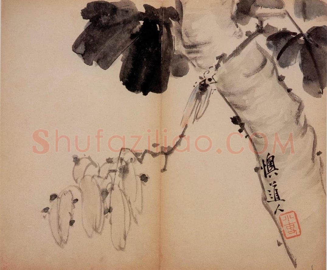 清 李鱓 《花卉册》 书画作品
