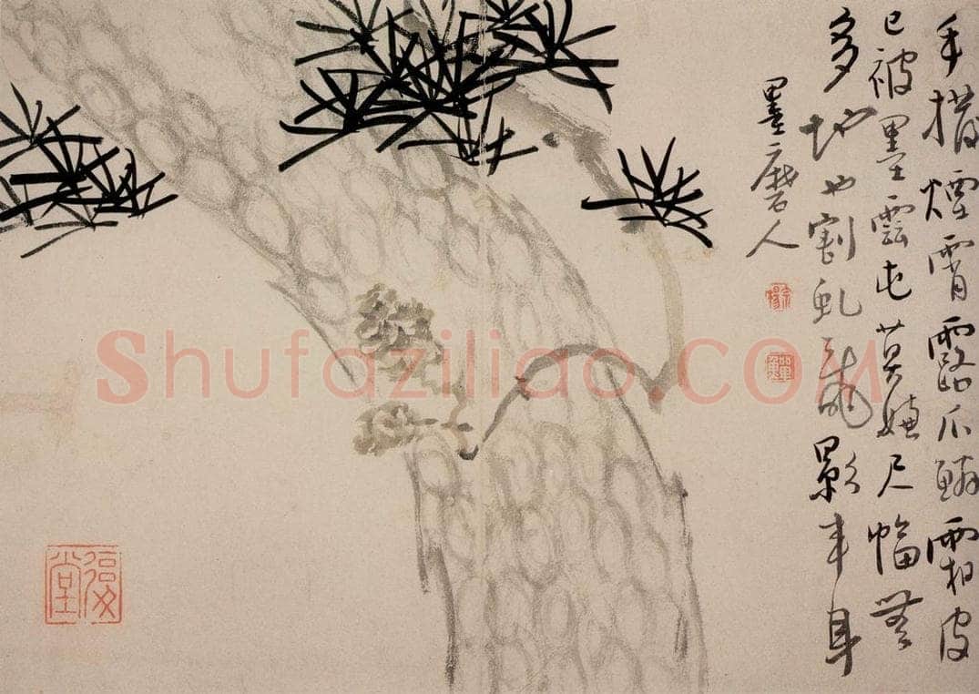 清 李鱓 《花卉10开》 书画作品