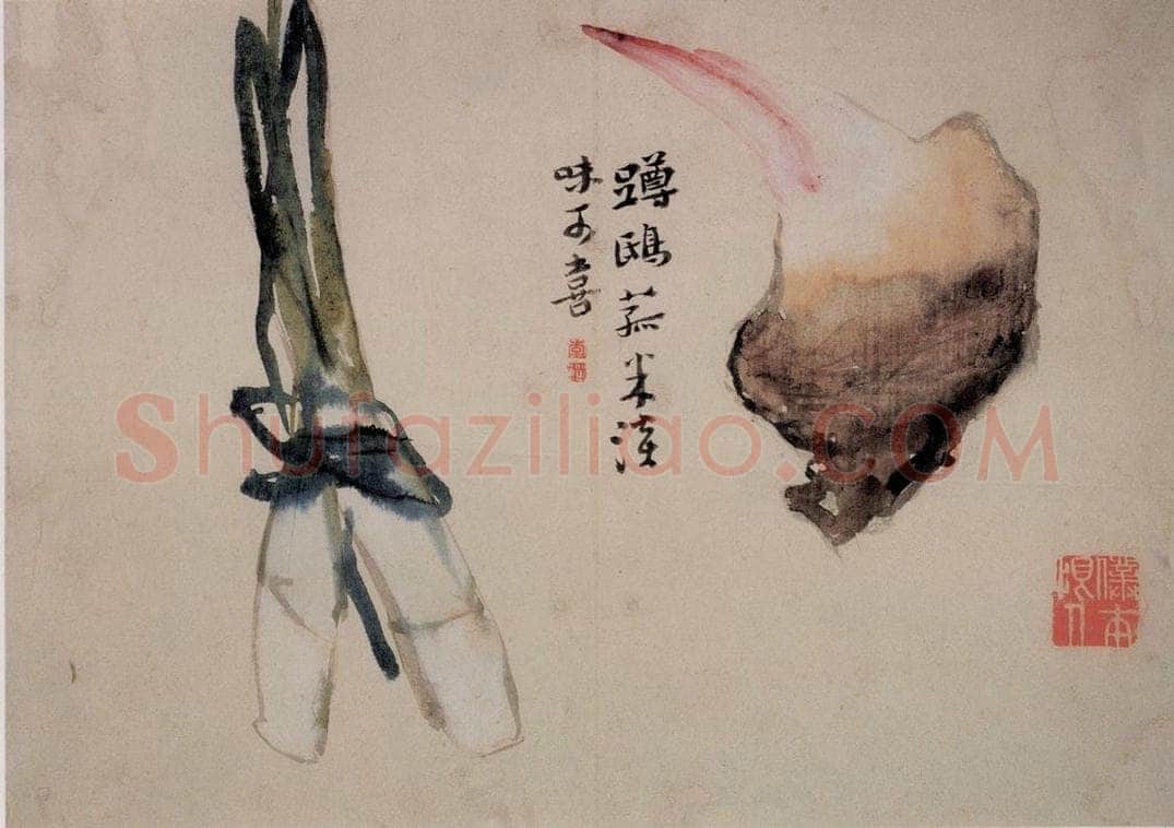 清 李鱓 《花卉10开》 书画作品