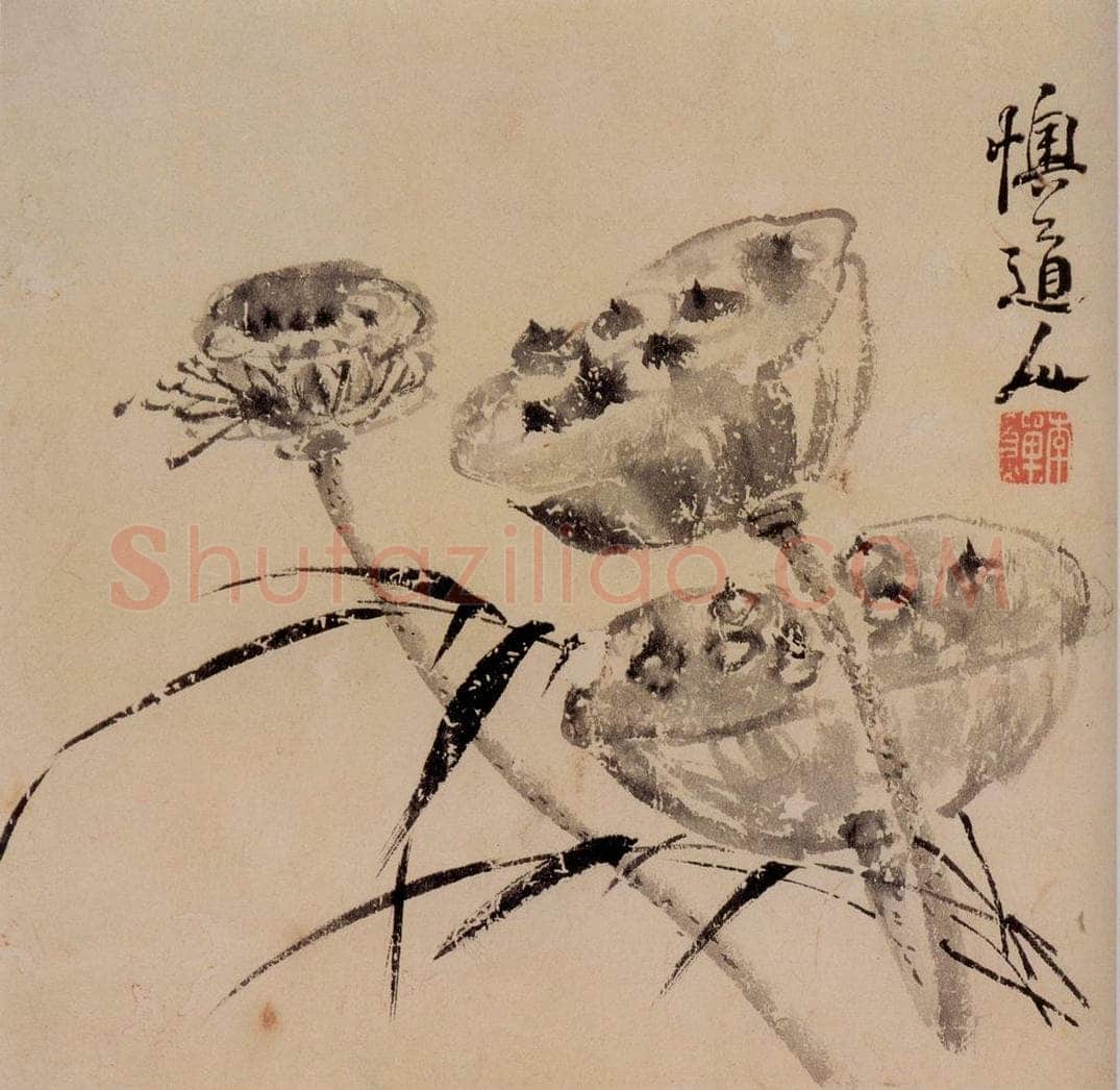 清 李鱓 《花果册12开》 书画作品