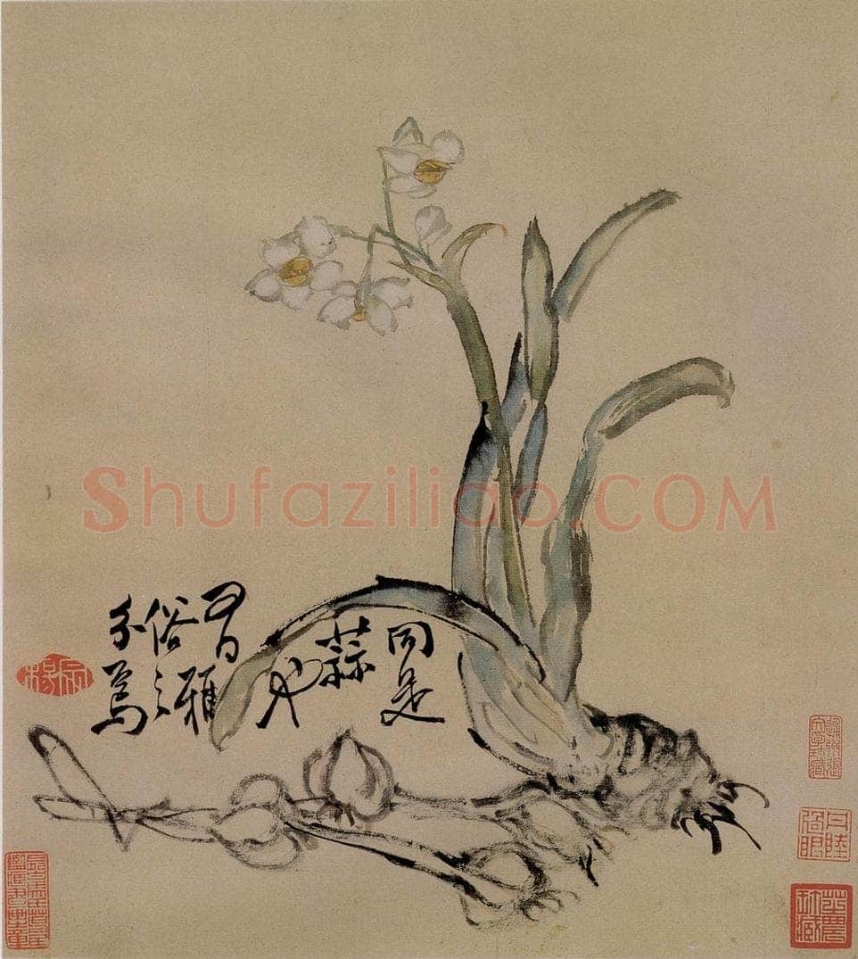 清 李鱓 《花卉册》 书画作品