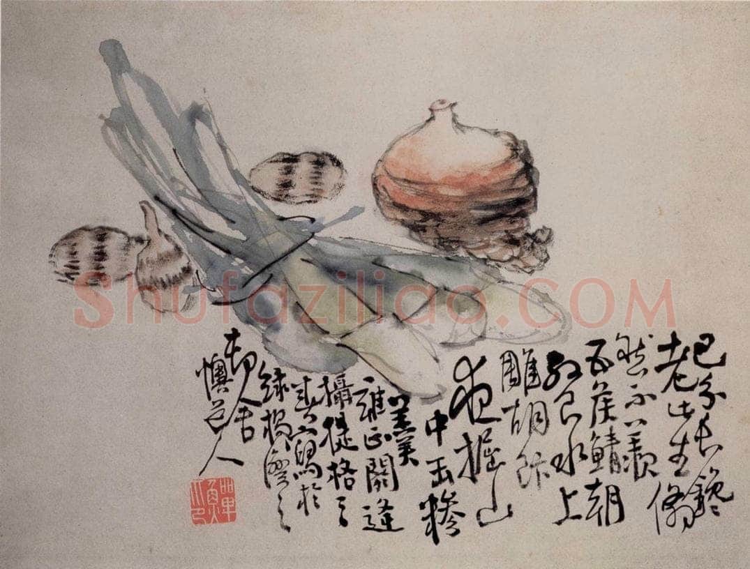 清 李鱓 《杂画册》 书画作品