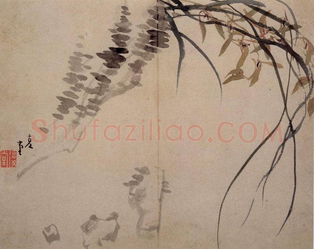 清 李鱓 《花卉册》 书画作品