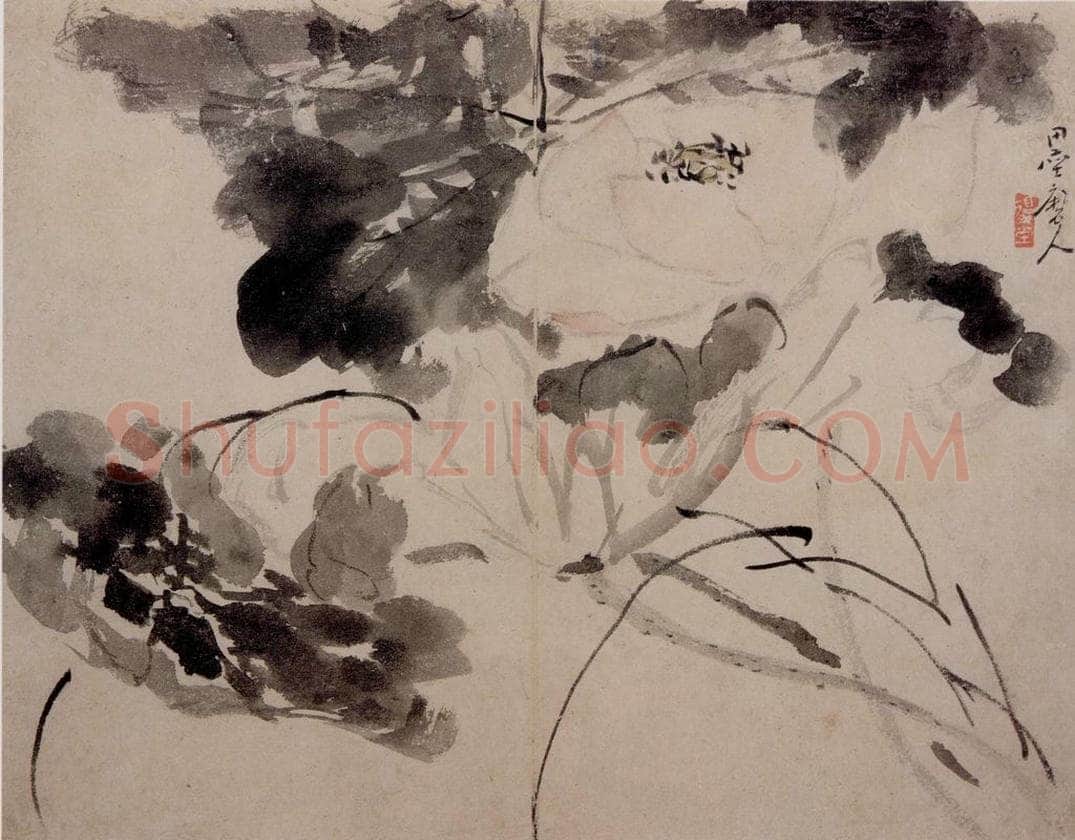 清 李鱓 《花卉册》 书画作品