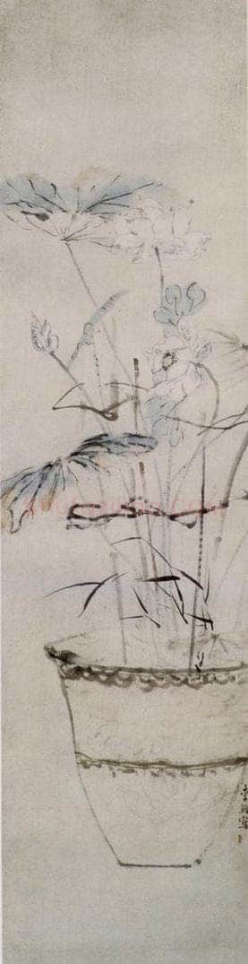 清 李鱓 《四季花卉屏》 书画作品
