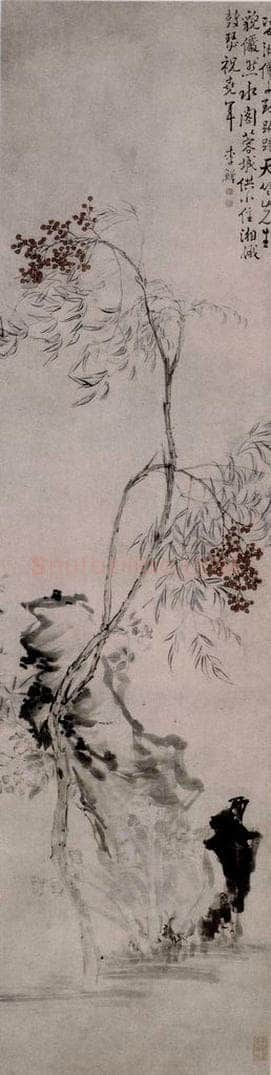 清 李鱓 《四季花卉屏》 书画作品
