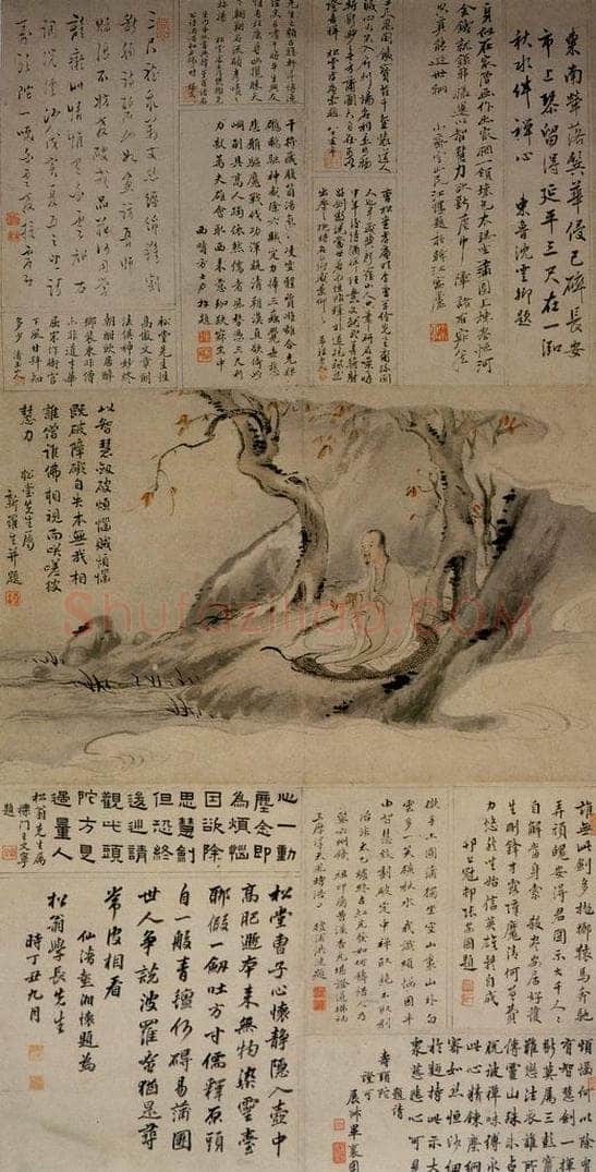 清 华喦 《曹松堂肖像》 书画作品