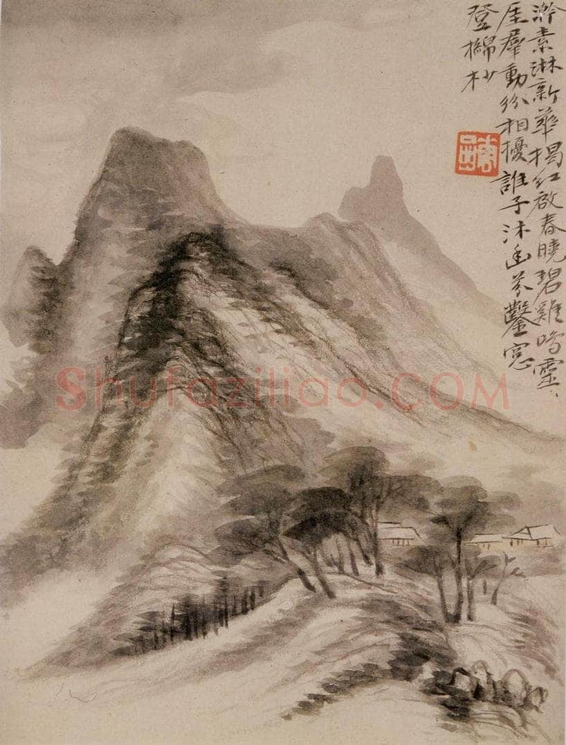 清 华喦 《山水册》 书画作品