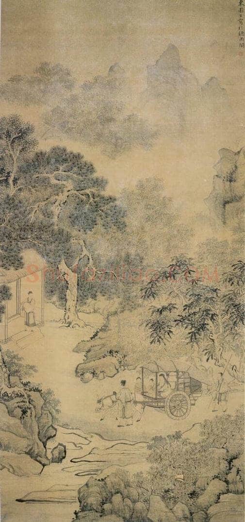 清 华喦 《归庄图》 书画作品