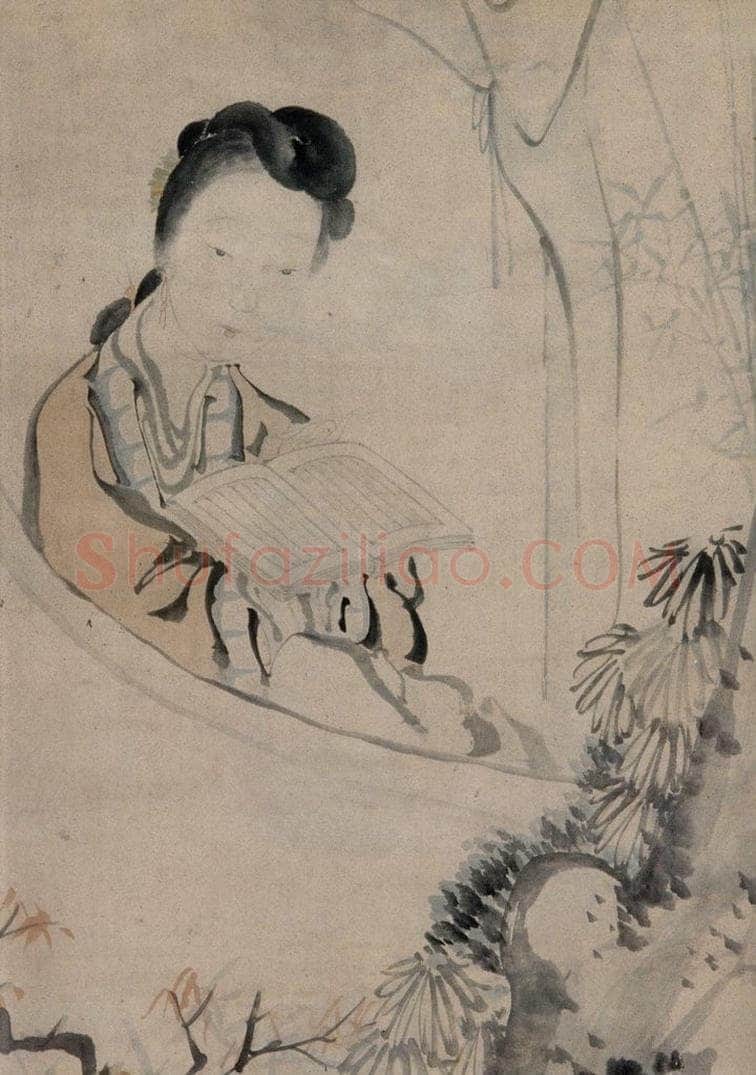 清 华喦 《仕女图》 书画作品