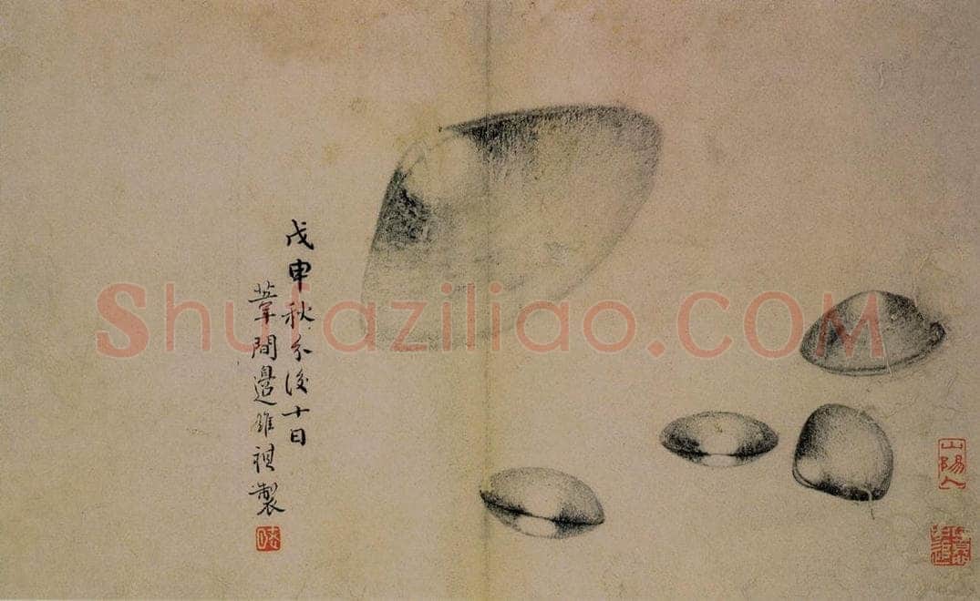 1728年 边寿民 《蔬果册》 书画作品